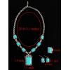 imageTOPACC Western Turquoise Necklace and Earring Sets for Women Cowgirl AccessoriesETurquoise