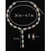 imageTOPACC Western Turquoise Necklace and Earring Sets for Women Cowgirl AccessoriesTurquoiseA
