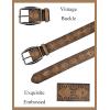 imageTOPACC Womens Western Belts for Jeans Cowgirl Belt with Buckle Girls Country Belt for Pants DressesBbrown