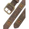 imageTOPACC Womens Western Belts for Jeans Cowgirl Belt with Buckle Girls Country Belt for Pants DressesDcoffee