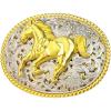 imageTOPACC Western Belt Buckle for Men Women Cowboy Cowgirl Rodeo Gold Buckle 15 Inches Novelty Belt BuckleAgold