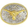 imageTOPACC Western Belt Buckle for Men Women Cowboy Cowgirl Rodeo Gold Buckle 15 Inches Novelty Belt BuckleBgold