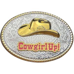 imageTOPACC Western Belt Buckle for Men Women Cowboy Cowgirl Rodeo Gold Buckle 15 Inches Novelty Belt BuckleCgold