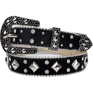 imageTOPACC Western Fashion Cowgirl Cowboy belts for Girls Women Boys Jeans Pants DressesStyle04