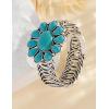 imageTOPACC Turquoise Cuff Bracelet for Women with Turquoise Ring Western Cowgirl Bracelet Bohemian Jewelry Set for Western OutfitBTurquoise Silver