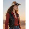 imageTOPACC Western Trucker Hat for Men Women Vintage Cowboy Country Hats Cute Baseball Cap for Western OutfitAbrown