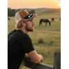 imageTOPACC Western Trucker Hat for Men Women Vintage Cowboy Country Hats Cute Baseball Cap for Western OutfitB Brown