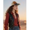 imageTOPACC Western Trucker Hat for Men Women Vintage Cowboy Country Hats Cute Baseball Cap for Western OutfitB Brown