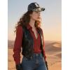 imageTOPACC Western Trucker Hat for Men Women Vintage Cowboy Country Hats Cute Baseball Cap for Western OutfitC Black