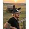 imageTOPACC Western Trucker Hat for Men Women Vintage Cowboy Country Hats Cute Baseball Cap for Western OutfitC Black