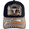 imageTOPACC Western Trucker Hat for Men Women Vintage Cowboy Country Hats Cute Baseball Cap for Western OutfitC Black