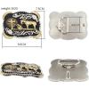 imageTOPACC Western Belts for Women Men Cowgirl Cowboy Embossed Engraved Tooled Leather Belt Rodeo Country JeansGenuine Leather01