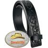 imageTOPACC Western Belts for Women Men Cowgirl Cowboy Embossed Engraved Tooled Leather Belt Rodeo Country JeansGenuine Leather07