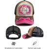 imageTOPACC Western Cowboy Trucker Hat for Women Horse Vintage Western Country Hats Baseball Cap for Cowgirl OutfitC Pink