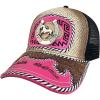 imageTOPACC Western Cowboy Trucker Hat for Women Horse Vintage Western Country Hats Baseball Cap for Cowgirl OutfitC Pink