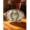 imageTOPACC Western Belt Buckle for Men Women Novelty Rodeo Cowgirl Cowboy Belt Buckle for Western Gift Fit 15 InchesK Silver Gold