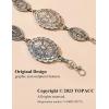 imageTOPACC Western Metal Concho Belt for Women Cowgirl Chain Belts for Dresses Jeans Country Concert Outfit1silver