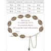 imageTOPACC Western Metal Concho Belt for Women Cowgirl Chain Belts for Dresses Jeans Country Concert OutfitBrass Gold131