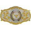 imageTOPACC Western Belt Buckle for Men Women Novelty Rodeo Cowgirl Cowboy Belt Buckle for Western Gift Fit 15 InchesH Silver Gold