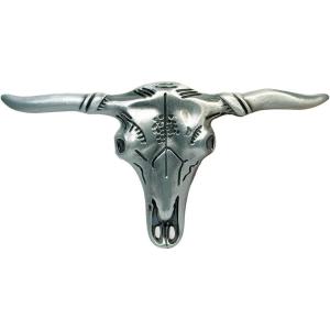 imageTOPACC Western Belt Buckle for Men Women Novelty Rodeo Cowgirl Cowboy Belt Buckle for Western Gift Fit 15 InchesA Silver