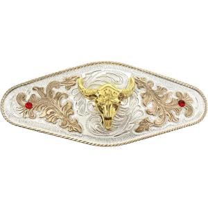 imageTOPACC Western Belt Buckle for Men Women Novelty Rodeo Cowgirl Cowboy Belt Buckle for Western Gift Fit 15 InchesE Silver Gold