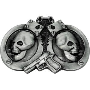 imageTOPACC Western Belt Buckle for Men Women Novelty Rodeo Cowgirl Cowboy Belt Buckle for Western Gift Fit 15 InchesQ Silver