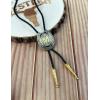 imageTOPACC Native American Bolo Tie for Men Women Gold Western Bolo Tie Initial Letter A To Z Vintage Cowboy NecklaceM
