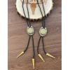 imageTOPACC Native American Bolo Tie for Men Women Gold Western Bolo Tie Initial Letter A To Z Vintage Cowboy NecklaceW
