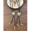 imageTOPACC Native American Bolo Tie for Men Women Gold Western Bolo Tie Initial Letter A To Z Vintage Cowboy NecklaceZ