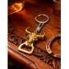 imageTOPACC Western Keychain Bottle Opener Cowboy Horse Bottle Opener Keychain Tool Vintage Key Ring for Western AccessoriesBGold