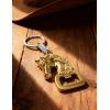 imageTOPACC Western Keychain Bottle Opener Cowboy Horse Bottle Opener Keychain Tool Vintage Key Ring for Western AccessoriesDgold