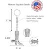 imageTOPACC Western Keychain Bottle Opener Cowboy Horse Bottle Opener Keychain Tool Vintage Key Ring for Western AccessoriesEsilver