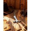 imageTOPACC Western Keychain Bottle Opener Cowboy Horse Bottle Opener Keychain Tool Vintage Key Ring for Western AccessoriesEsilver