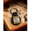imageTOPACC Western Leather Keychain for Men Women Bag Charms Vintage Cowboy Key Rings for Western AccessoriesA Black
