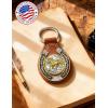 imageTOPACC Western Leather Keychain for Men Women Bag Charms Vintage Cowboy Key Rings for Western AccessoriesD Brown