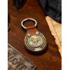 imageTOPACC Western Leather Keychain for Men Women Bag Charms Vintage Cowboy Key Rings for Western AccessoriesD Brown