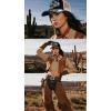 imageTOPACC Western Trucker Hat for Men Women Vintage Cowboy Country Hats Cute Baseball Cap for Western OutfitJ Black