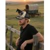 imageTOPACC Western Trucker Hat for Men Women Vintage Cowboy Country Hats Cute Baseball Cap for Western OutfitM Beige