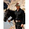 imageTOPACC Western Trucker Hat for Men Women Vintage Cowboy Country Hats Cute Baseball Cap for Western OutfitQ Green
