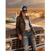 imageTOPACC Western Trucker Hat for Men Women Vintage Cowboy Country Hats Cute Baseball Cap for Western OutfitT Black