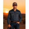 imageTOPACC Western Trucker Hat for Men Women Vintage Cowboy Country Hats Cute Baseball Cap for Western OutfitZ Grey