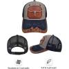 imageTOPACC Western Trucker Hat for Men Women Vintage Cowboy Country Hats Cute Baseball Cap for Western OutfitZ Grey