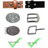 image:imageTOPACC 2 Pack Western Belts for Men Women Without Buckle Cowgirl Cowboy Belt Strap 15A Blackbrown