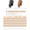 image:imageTOPACC 2 Pack Western Belts for Men Women Without Buckle Cowgirl Cowboy Belt Strap 15A Blackbrown