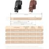 image:imageTOPACC 2 Pack Western Belts for Men Women Without Buckle Cowgirl Cowboy Belt Strap 15B Blackdark Brown