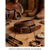 image:imageTOPACC 2 Pcs Western Belts for Men Women Without Buckle Cowgirl Cowboy 15 Leather Country Belt for Jeans Pants DressesA Blakcbrown