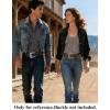 image:imageTOPACC 2 Pcs Western Belts for Men Women Without Buckle Cowgirl Cowboy 15 Leather Country Belt for Jeans Pants DressesB Blakcbrown