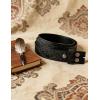 image:imageTOPACC 2 Pcs Western Belts for Men Women Without Buckle Cowgirl Cowboy 15 Leather Country Belt for Jeans Pants DressesB Blakcbrown