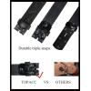 image:imageTOPACC 2 Pcs Western Belts for Men Women Without Buckle Cowgirl Cowboy 15 Leather Country Belt for Jeans Pants DressesC Black