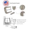 image:imageTOPACC 3 Pcs Gold Western Belt Buckle for Men Women Novelty Replacement Rodeo Cowboy Belt BuckleA Gold